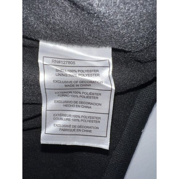 Reebok Jacket Mens Large Hooded Windbreaker Full Zip Tape Sleeve Athletic - Picture 4 of 7